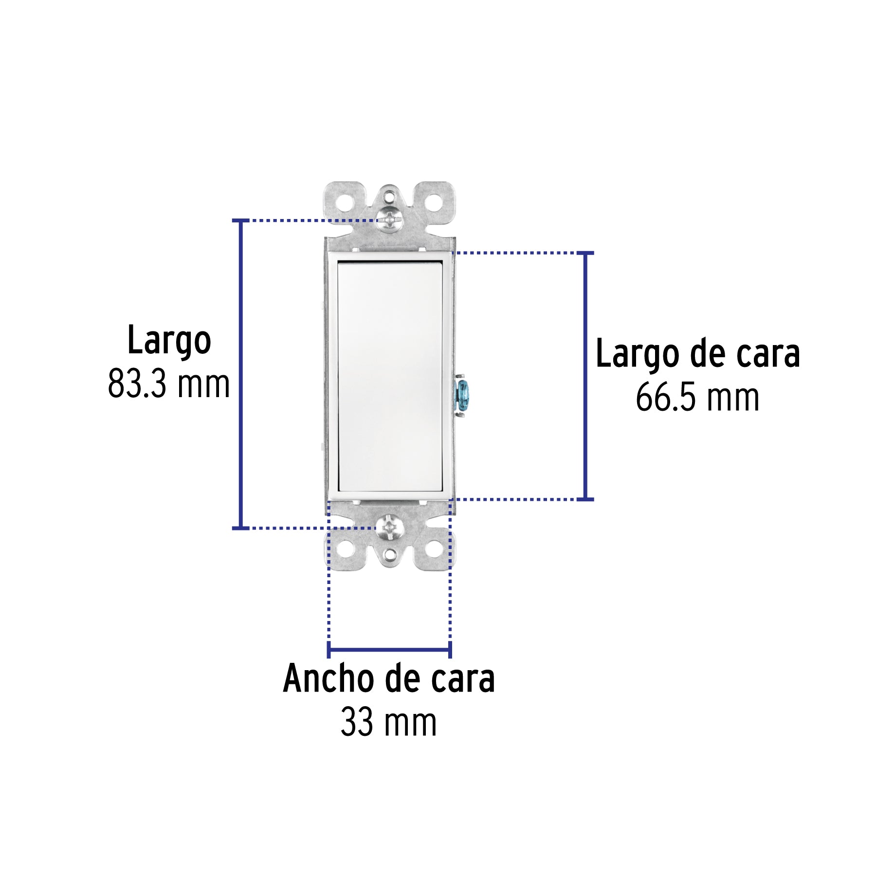 Interruptor sencillo, línea Classic, VOLTECK