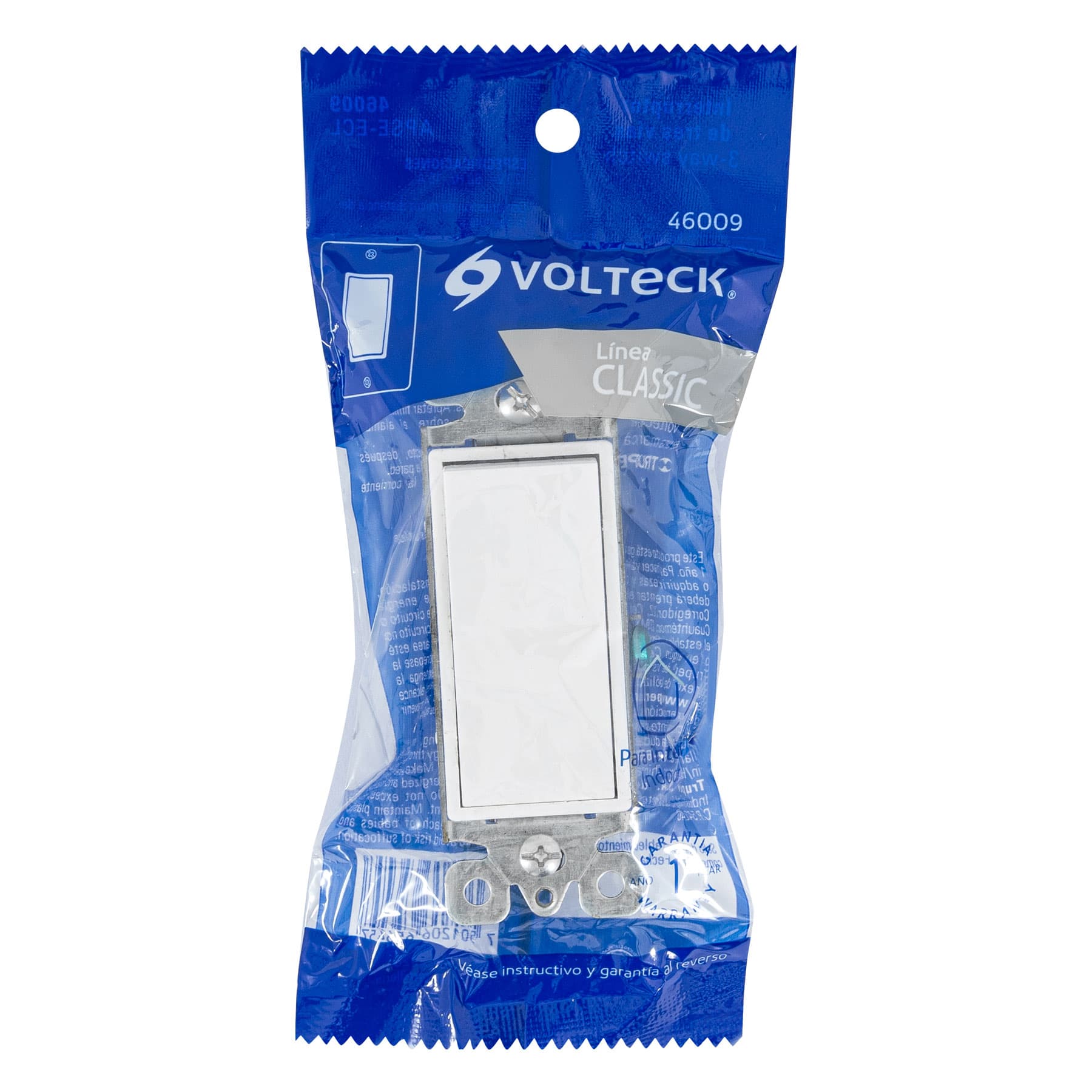 Interruptor de tres vías, línea Classic, VOLTECK