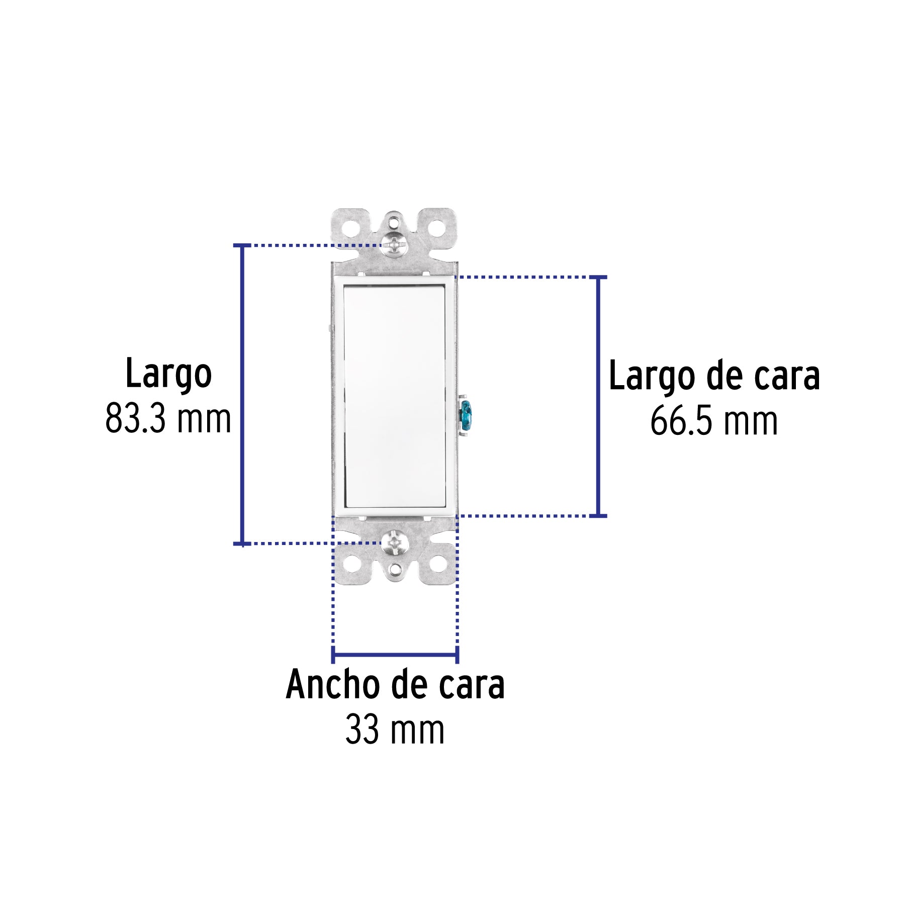 Interruptor de tres vías, línea Classic, VOLTECK