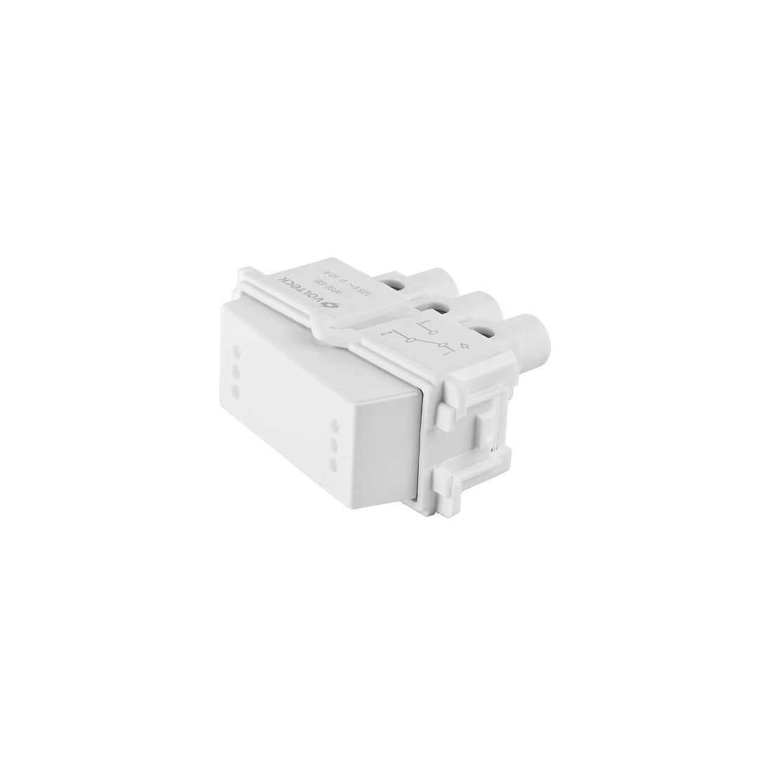 Interruptor de 3 vías, línea Italiana, color blanco, VOLTECK