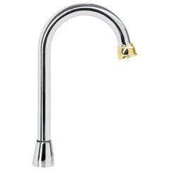 Cuello tipo barra para mezcladora de lavabo, cromo-oro, AQUA