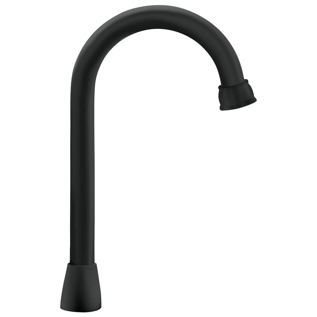 Cuello tipo bar para mezcladora de lavabo, negro mate, AQUA