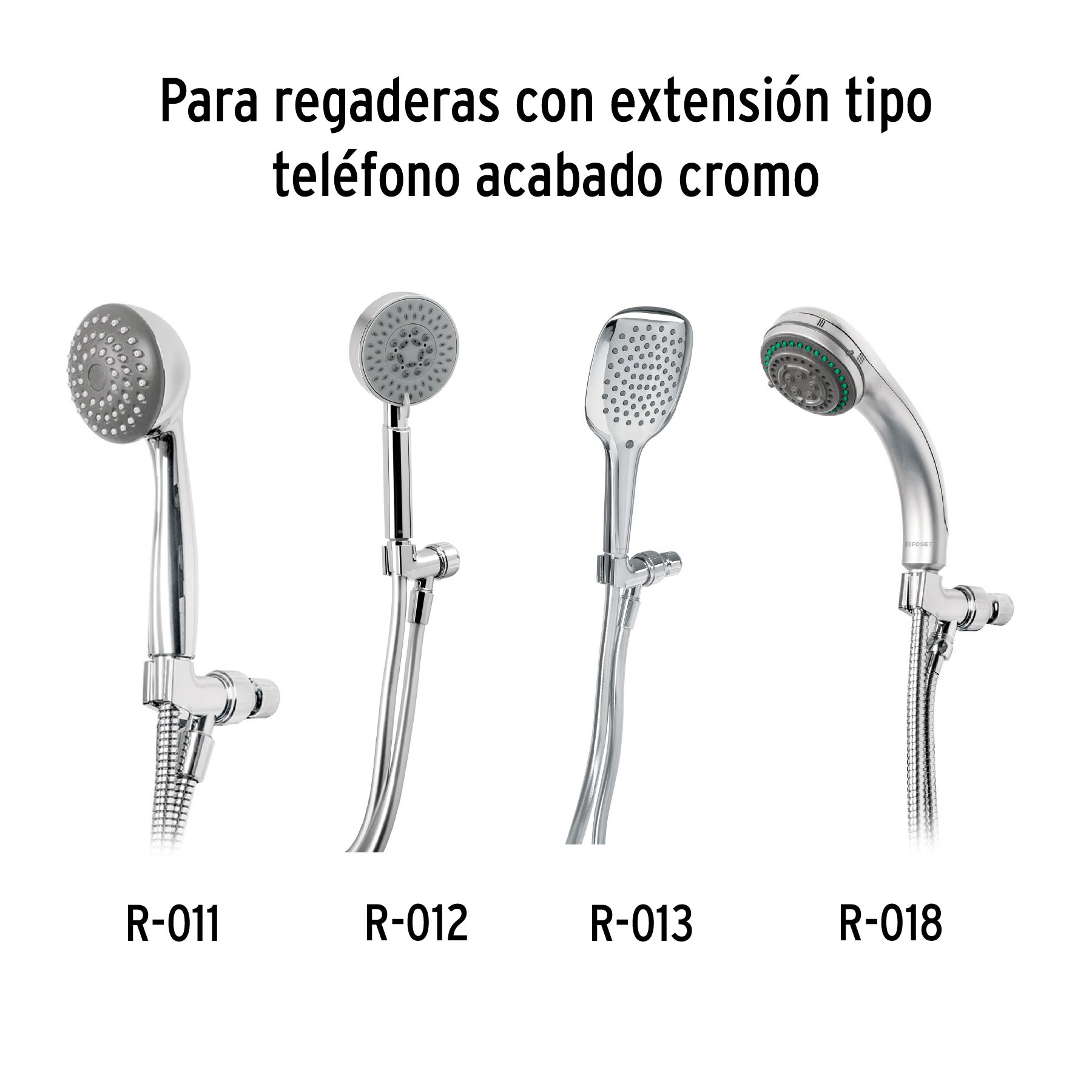 Manguera plástica de 1.5 m para regadera, FOSET AQUA