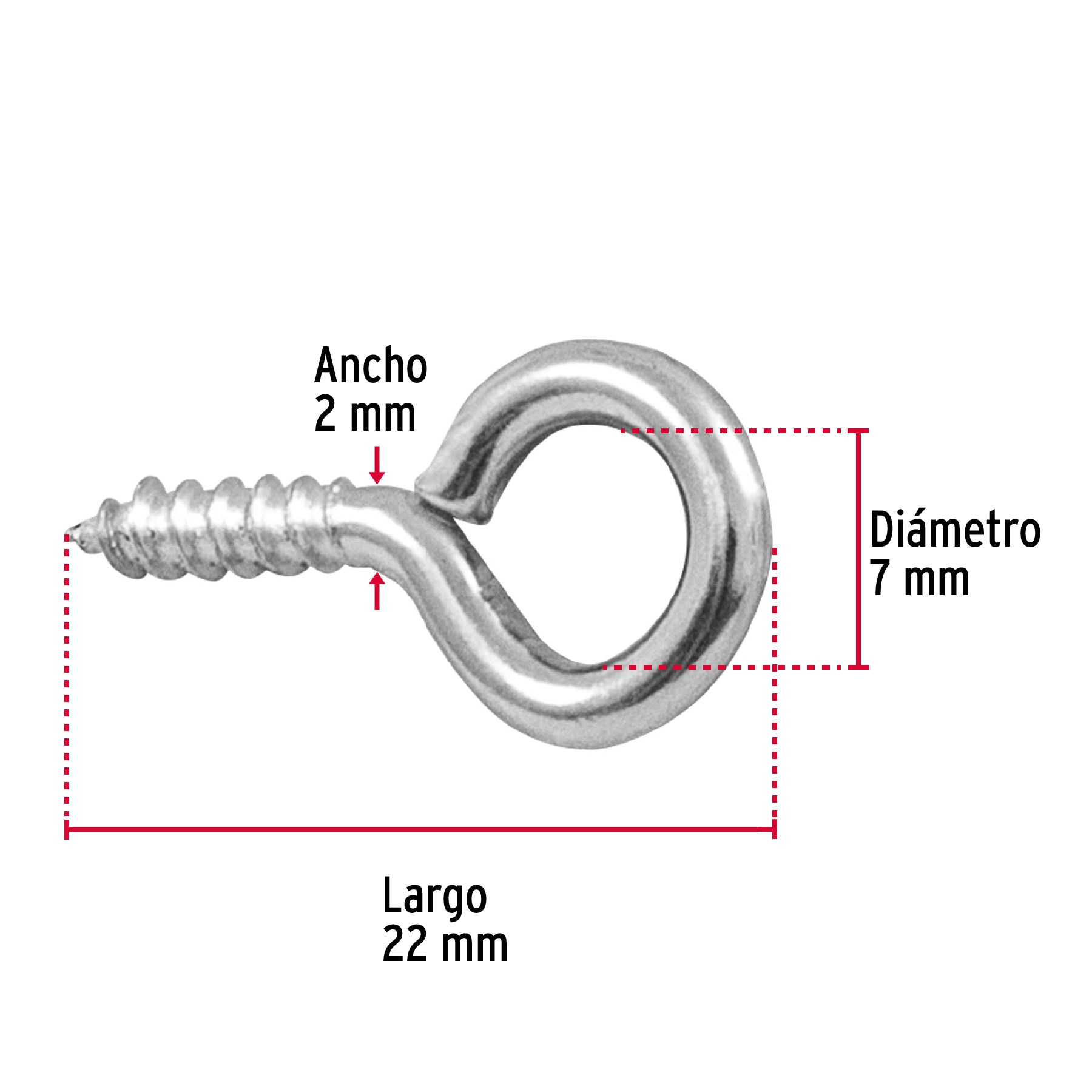 Bolsa con 144 armellas cerradas de 17 x 40, FIERO