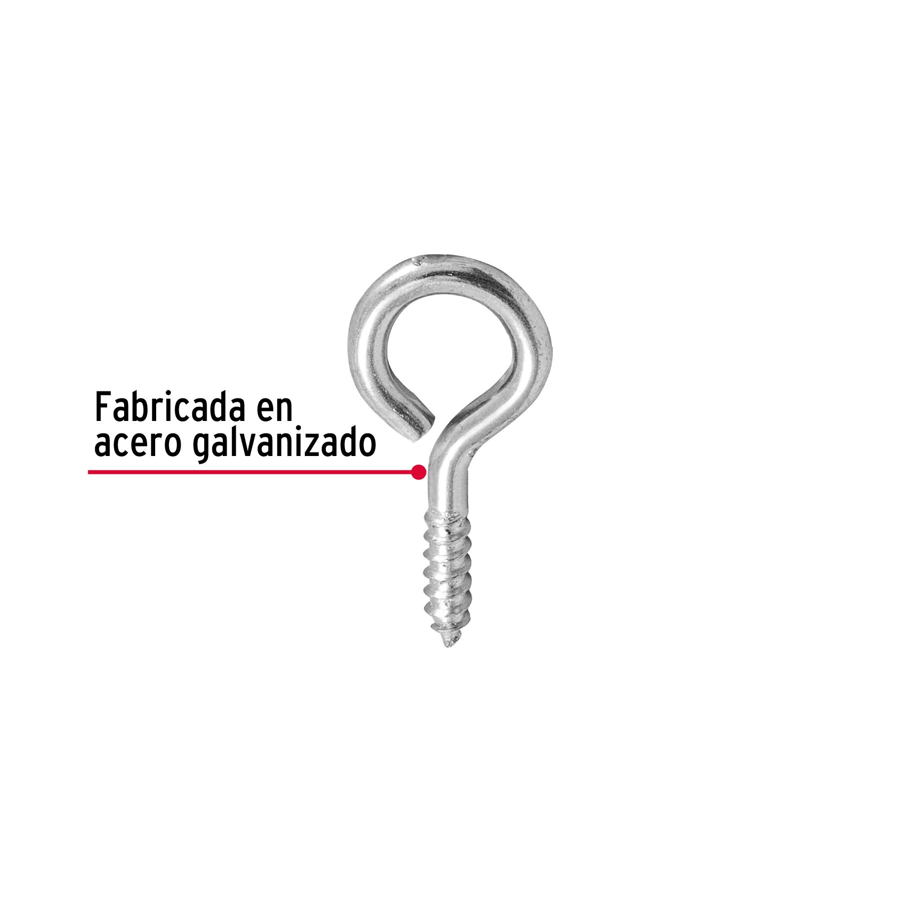 Blíster con 8 armellas cerradas de 19 x 60, FIERO