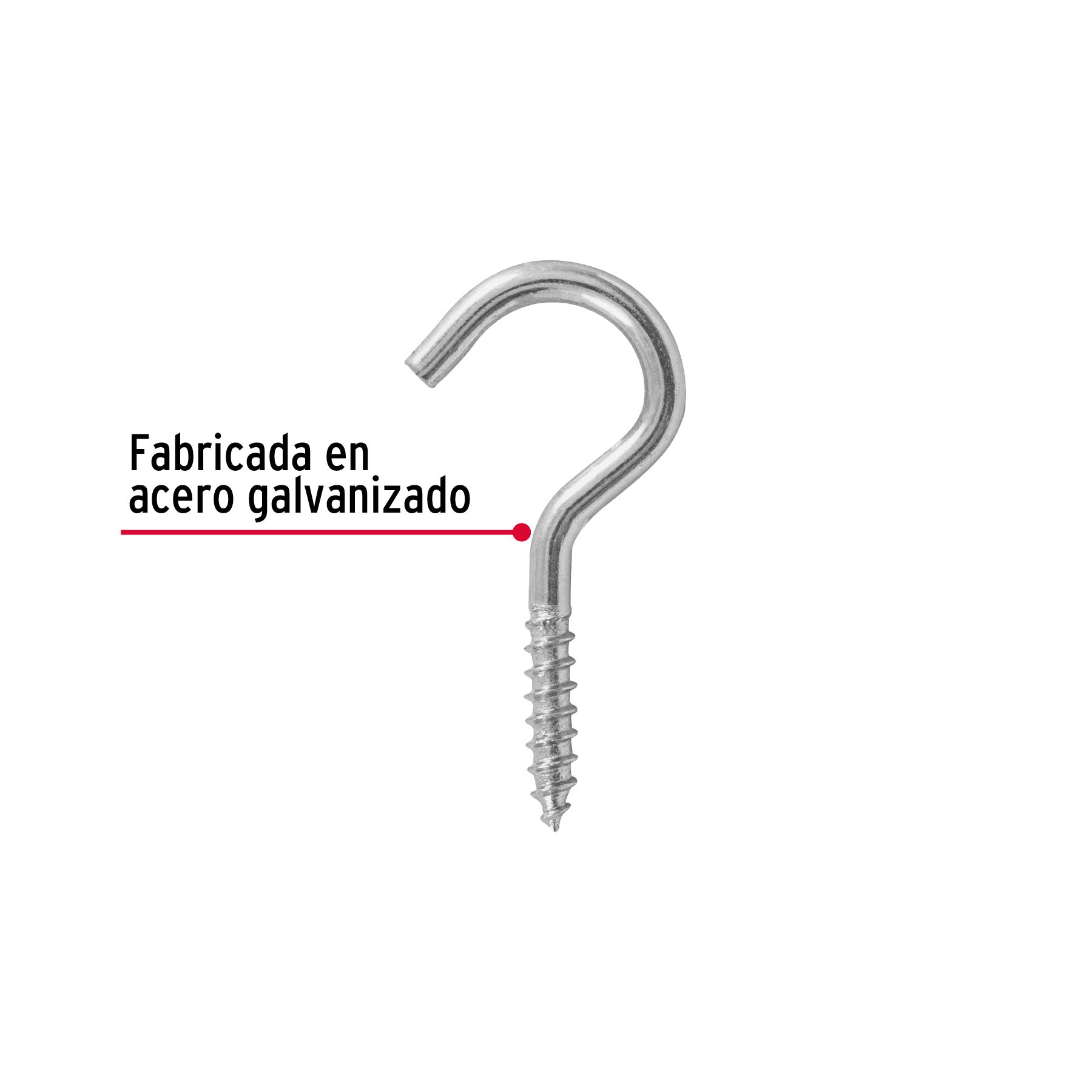 Blíster con 6 armellas abiertas de 20 x 70, FIERO