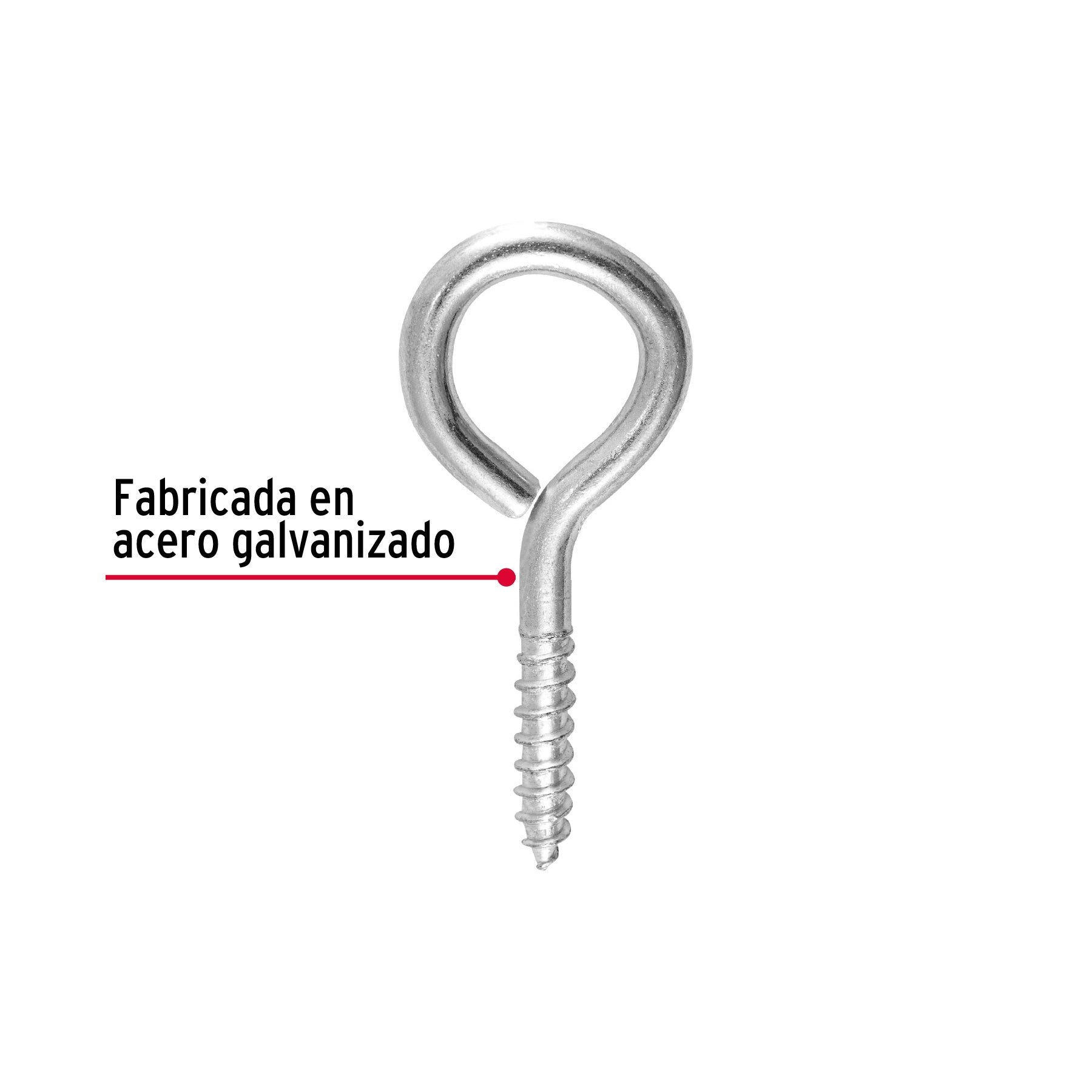 Blíster con 2 armellas cerradas de 22 x 100, FIERO