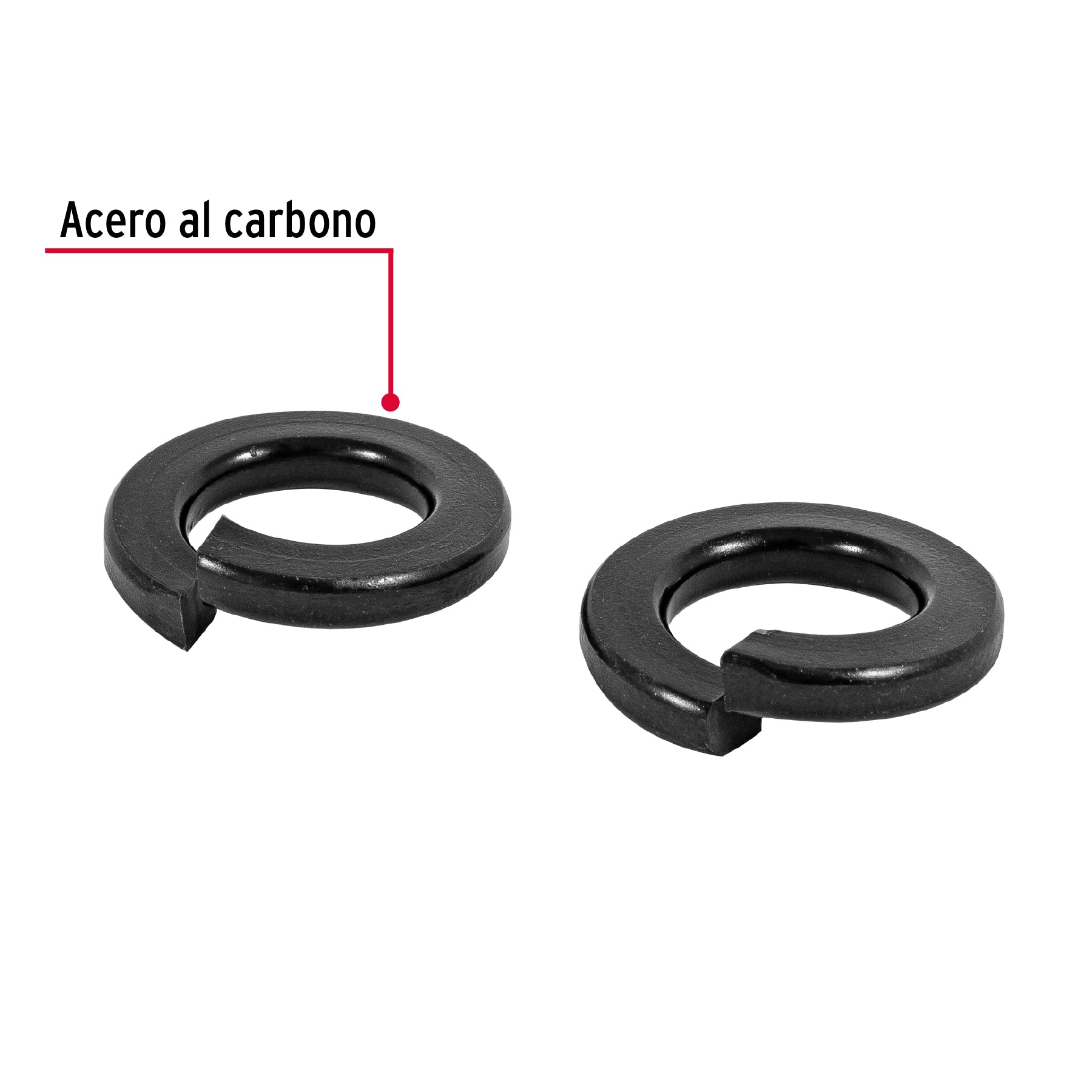 Bolsa con 150 arandelas de presión de 3/8", FIERO