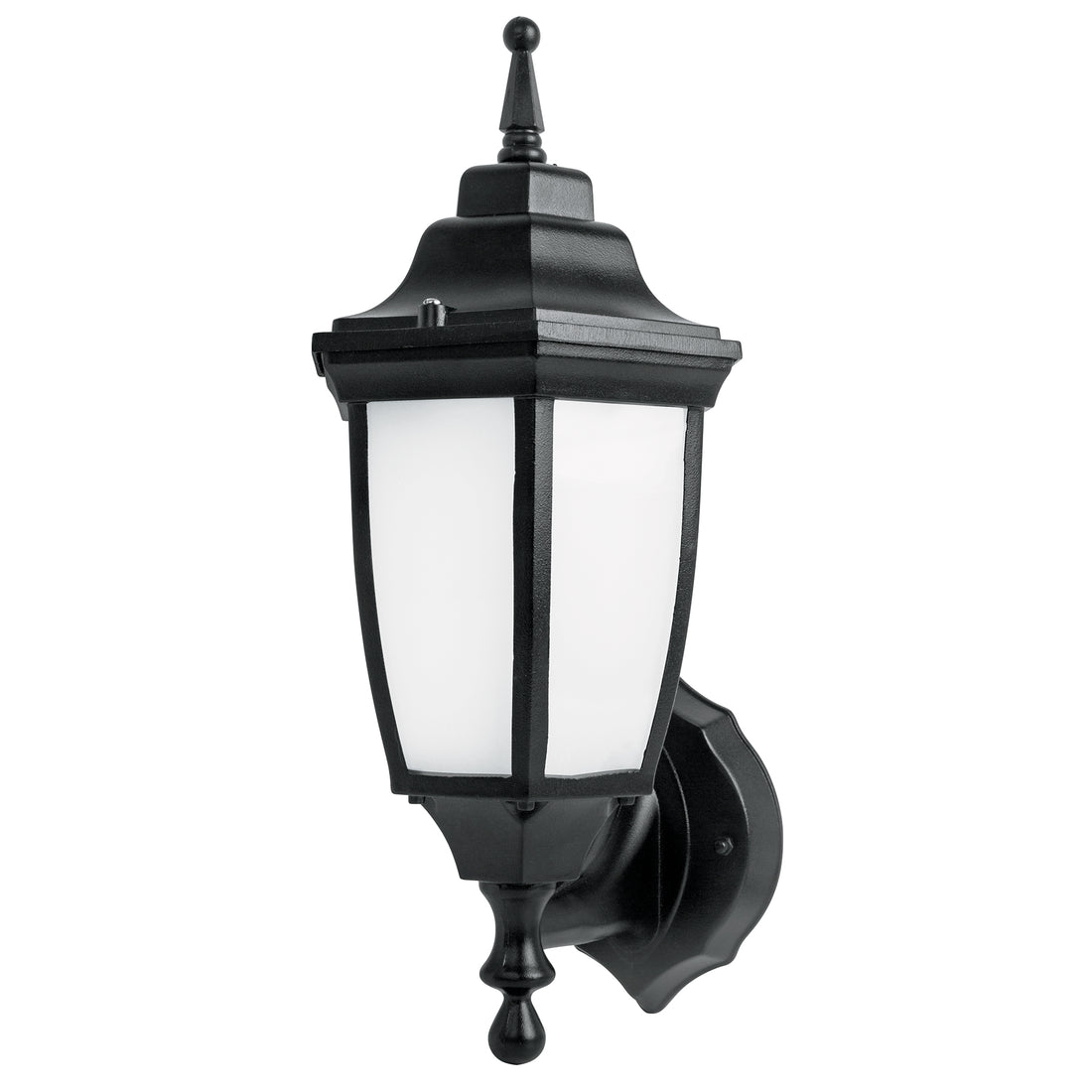 Arbotante de LED 8 W tipo farol soportado negro, VOLTECK