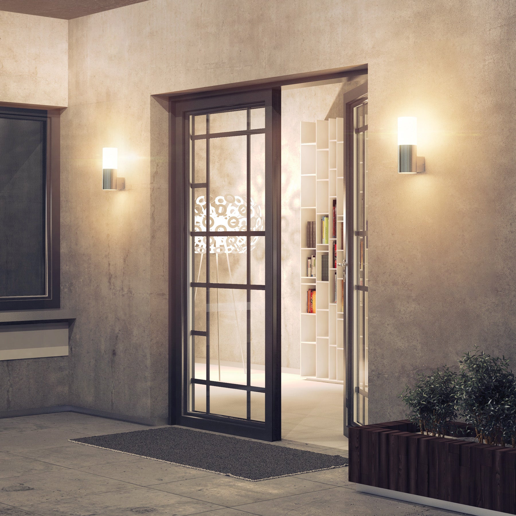 Arbotante LED exterior 5 W 3000K 1 spot, 7x22 cm, VOLTECK
