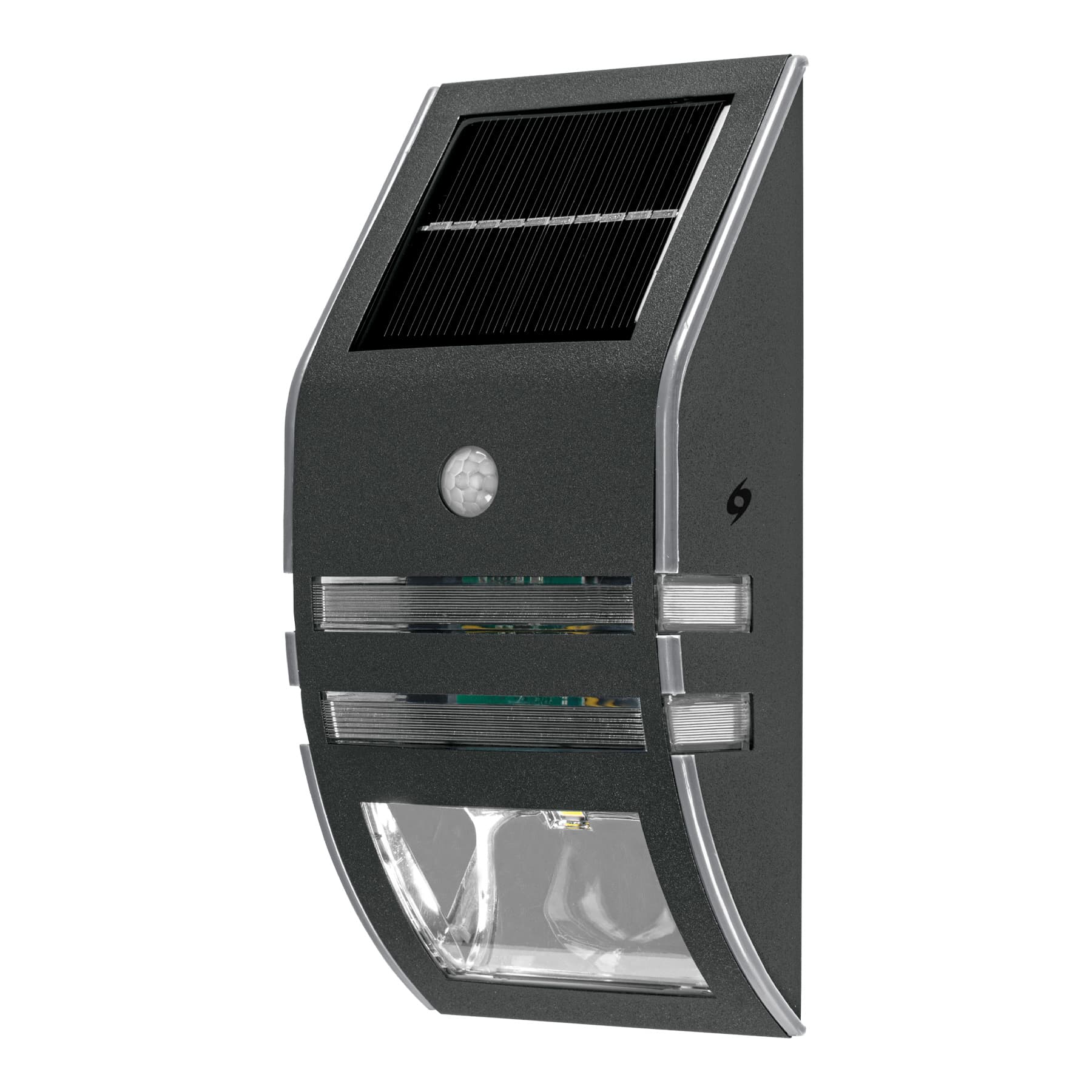 Arbotante solar LED 0.3W 6500K con sensor de movimiento