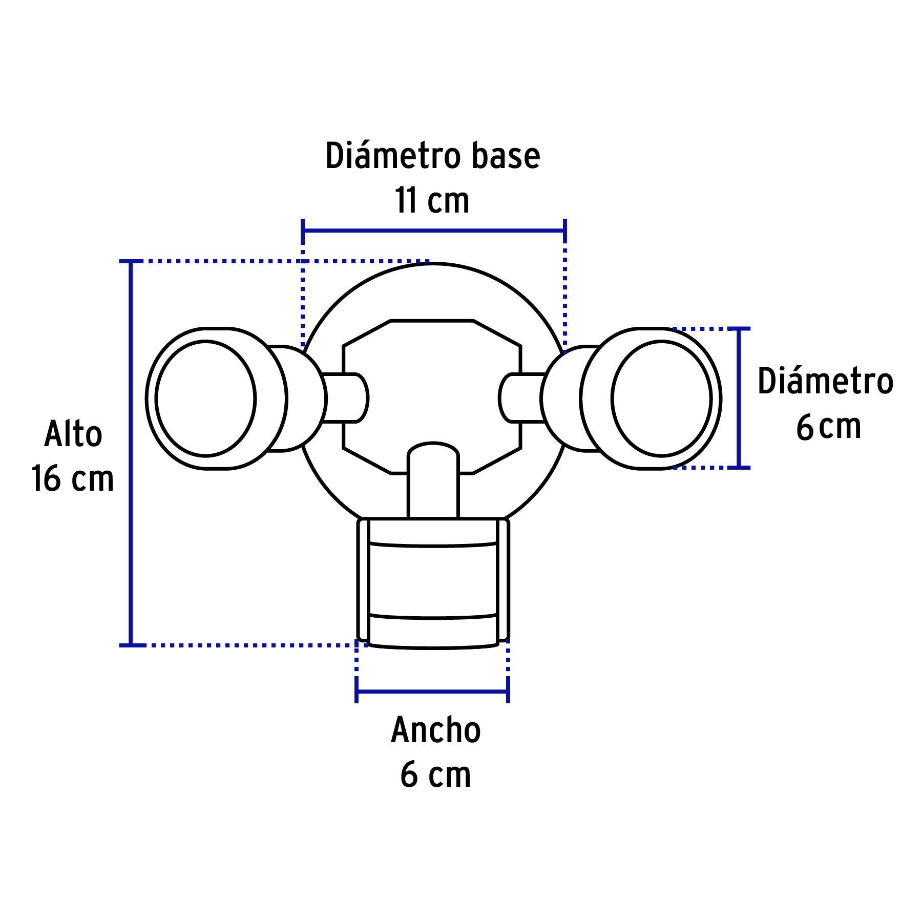 Arbotante blanco c/sensor movimiento, lámparas no incluidas