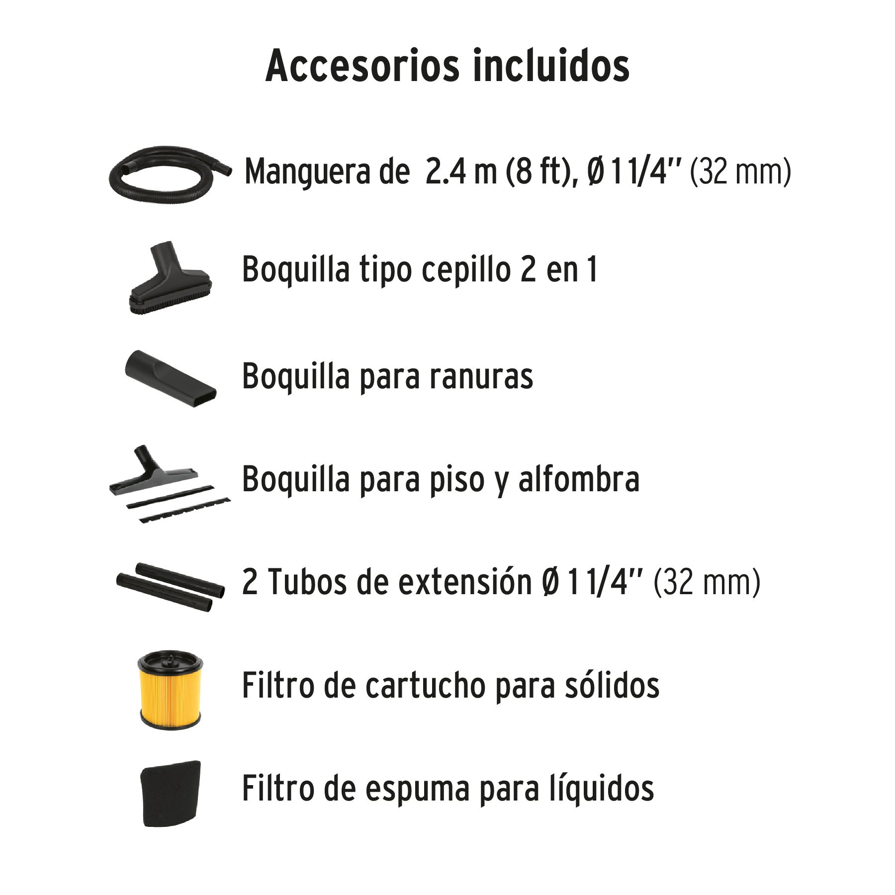 Aspiradora de sólidos y líquidos, 5 gal, acero inox, TRUPER