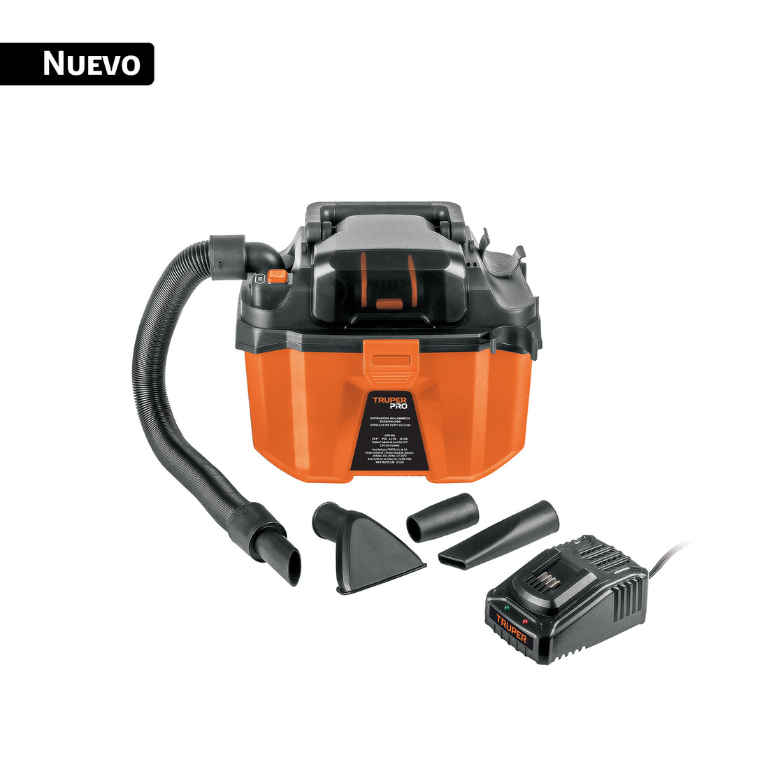 Aspiradora, 20V, 1 batería 2Ah, TRUPER PRO