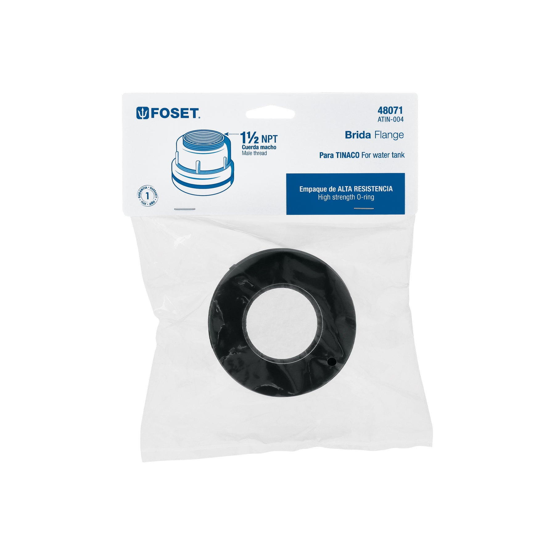 Brida de polipropileno para Tinaco, 1-1/2", FOSET