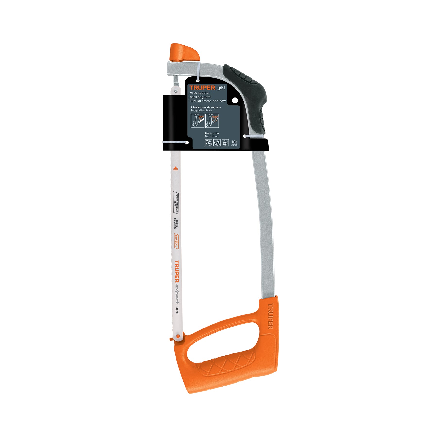 Arco 12" profesional tubular de acero para segueta, TRUPER