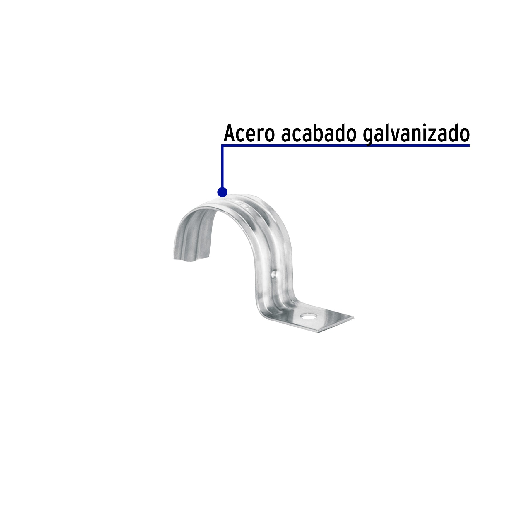 Bolsa c/5 abrazaderas tipo uña 1-1/2" p/tubo pared delgada