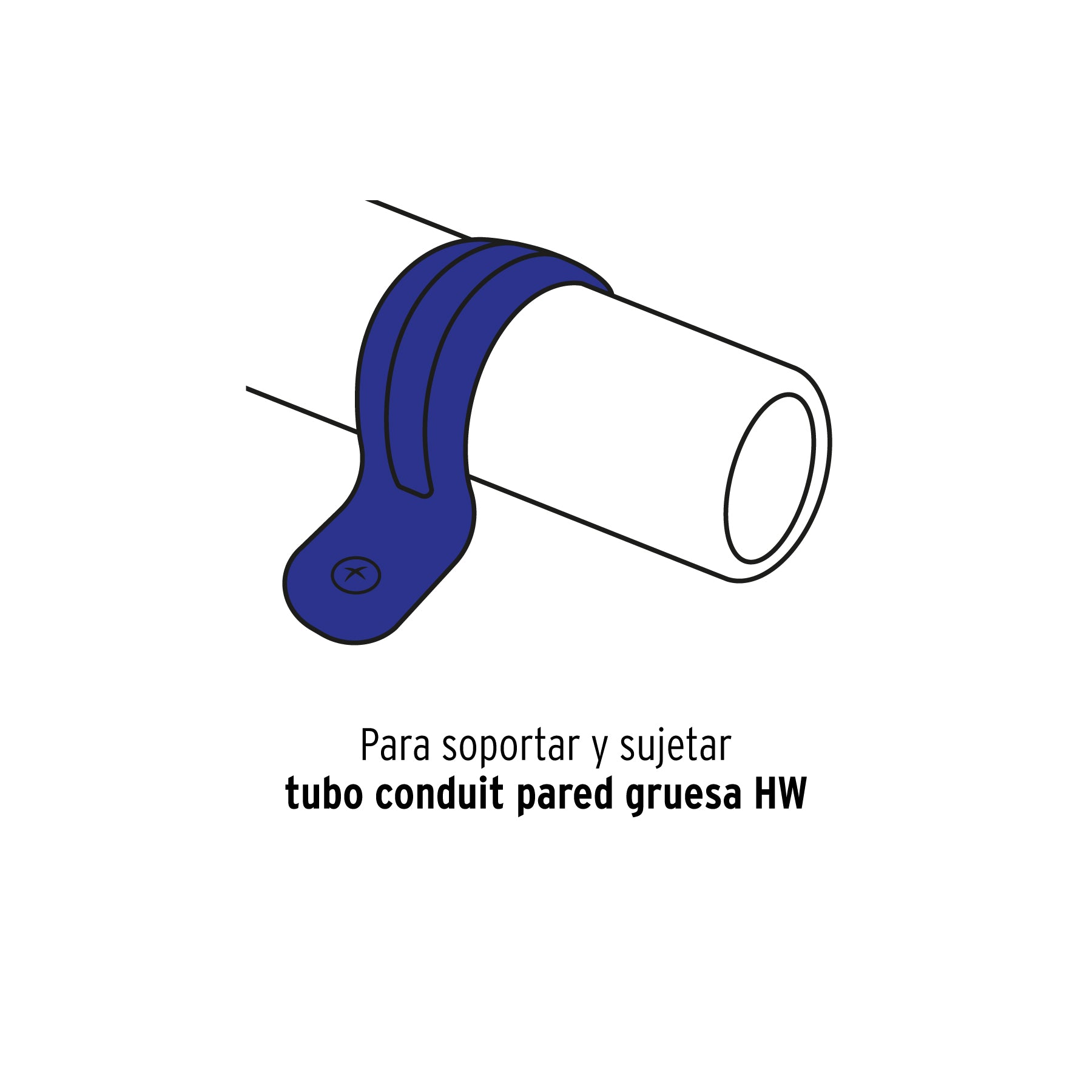 Bolsa c/5 abrazaderas tipo uña 4" p/tubo pared gruesa