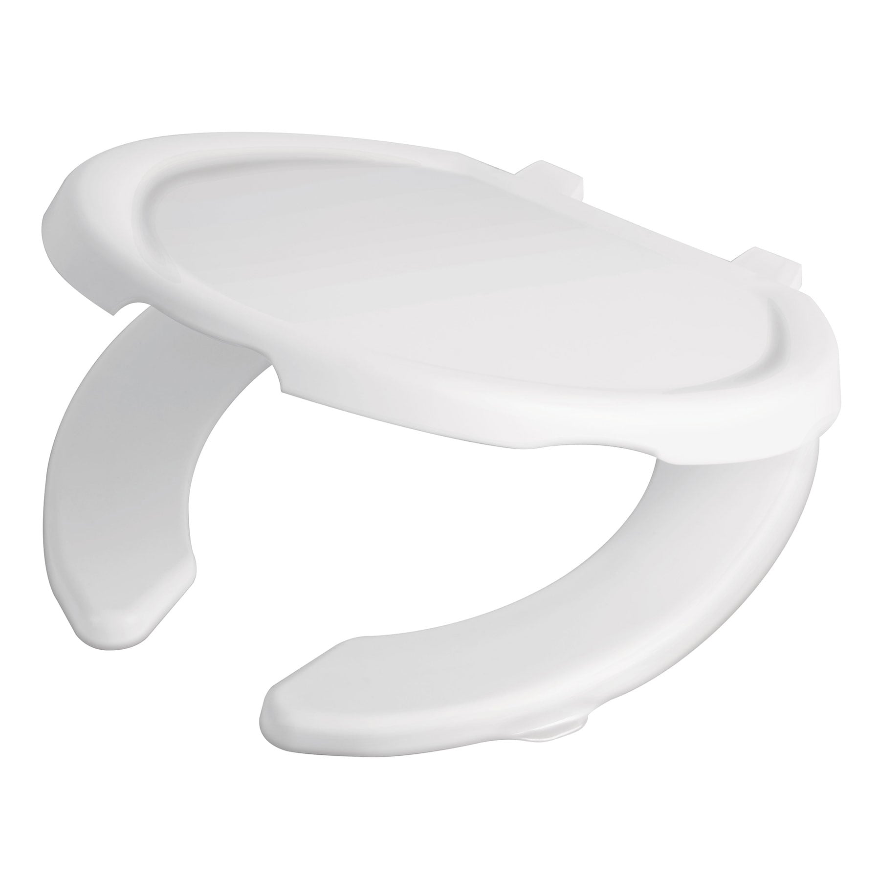 Asiento redondo ligero con tapa para WC, blanco, FOSET BASIC