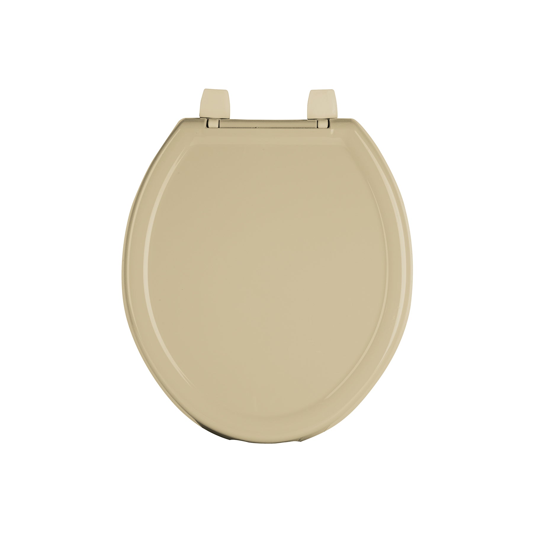Asiento redondo ligero con tapa para WC, beige, FOSET BASIC