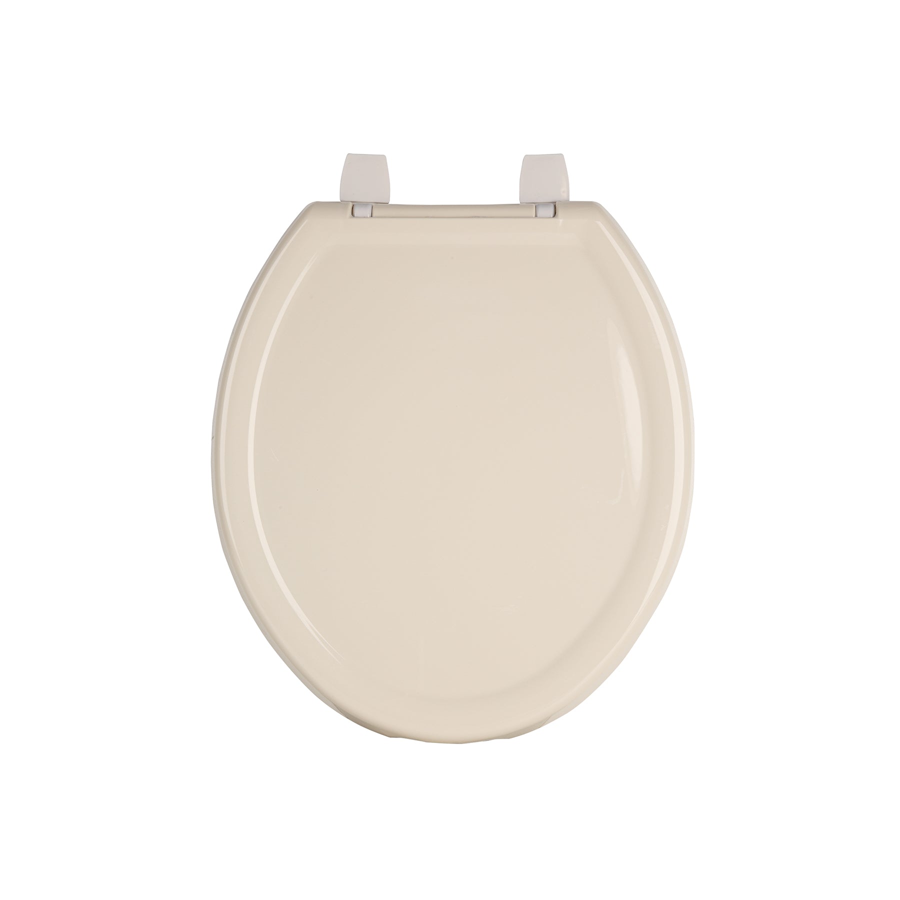 Asiento redondo ligero con tapa para WC, hueso, FOSET BASIC