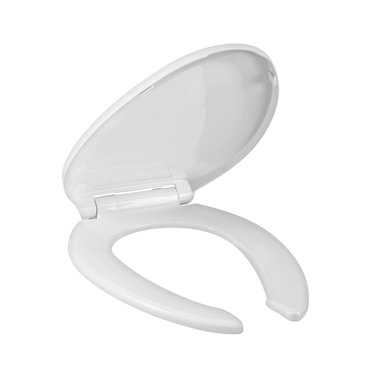 Asiento alargado para WC, cierre lento, abierto, blanco, ELEMENT