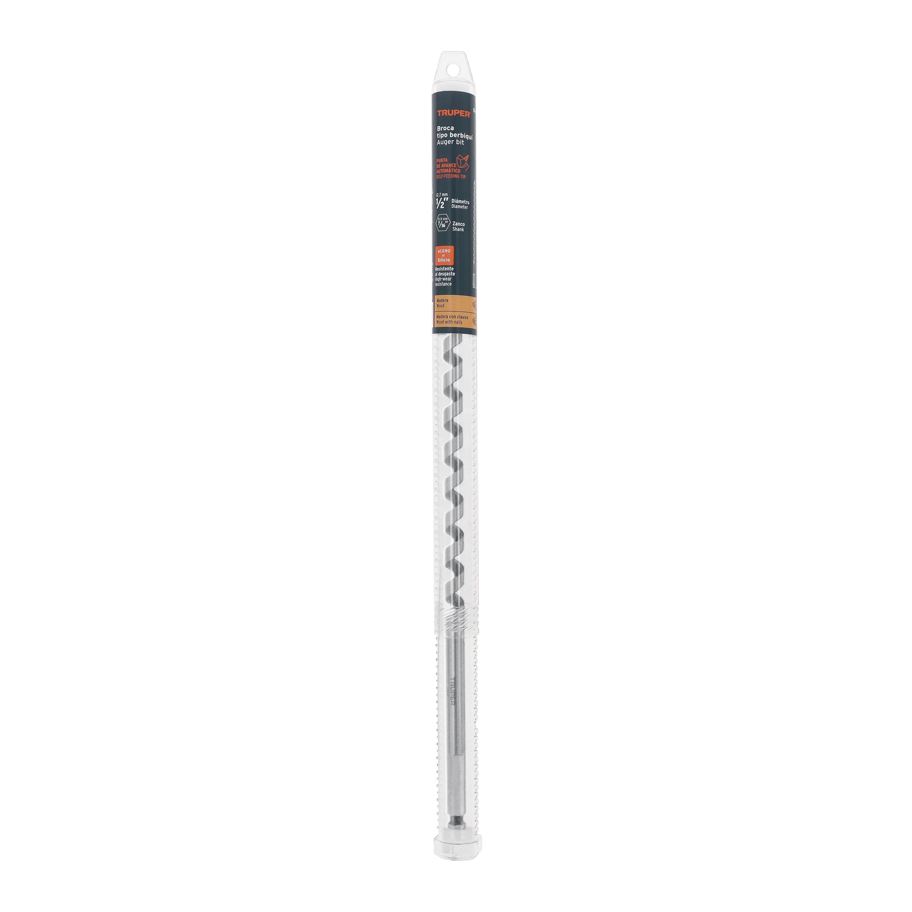 Broca auger tipo berbiquí 1/2" X 18", TRUPER