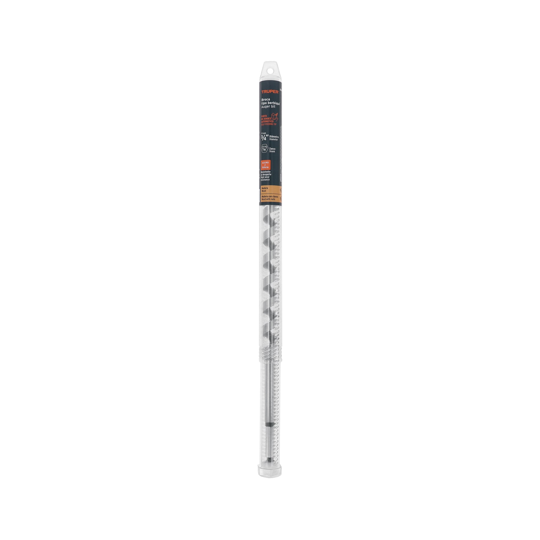 Broca auger tipo berbiquí 3/4" X 18", TRUPER