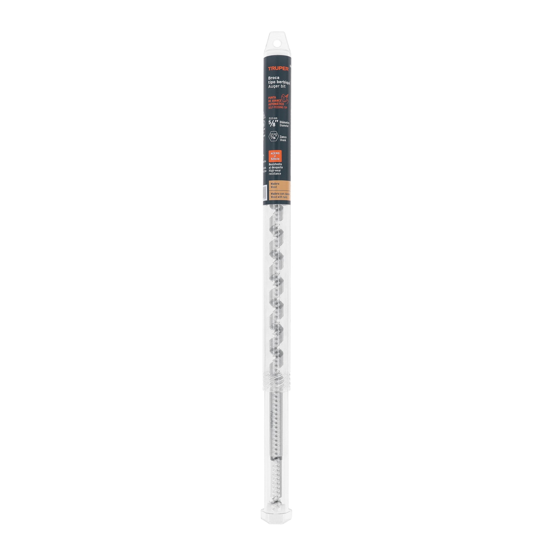 Broca auger tipo berbiquí 5/8" X 18", TRUPER