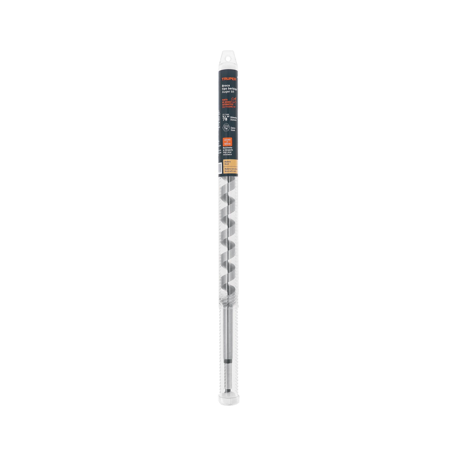 Broca auger tipo berbiquí 7/8" X 18", TRUPER
