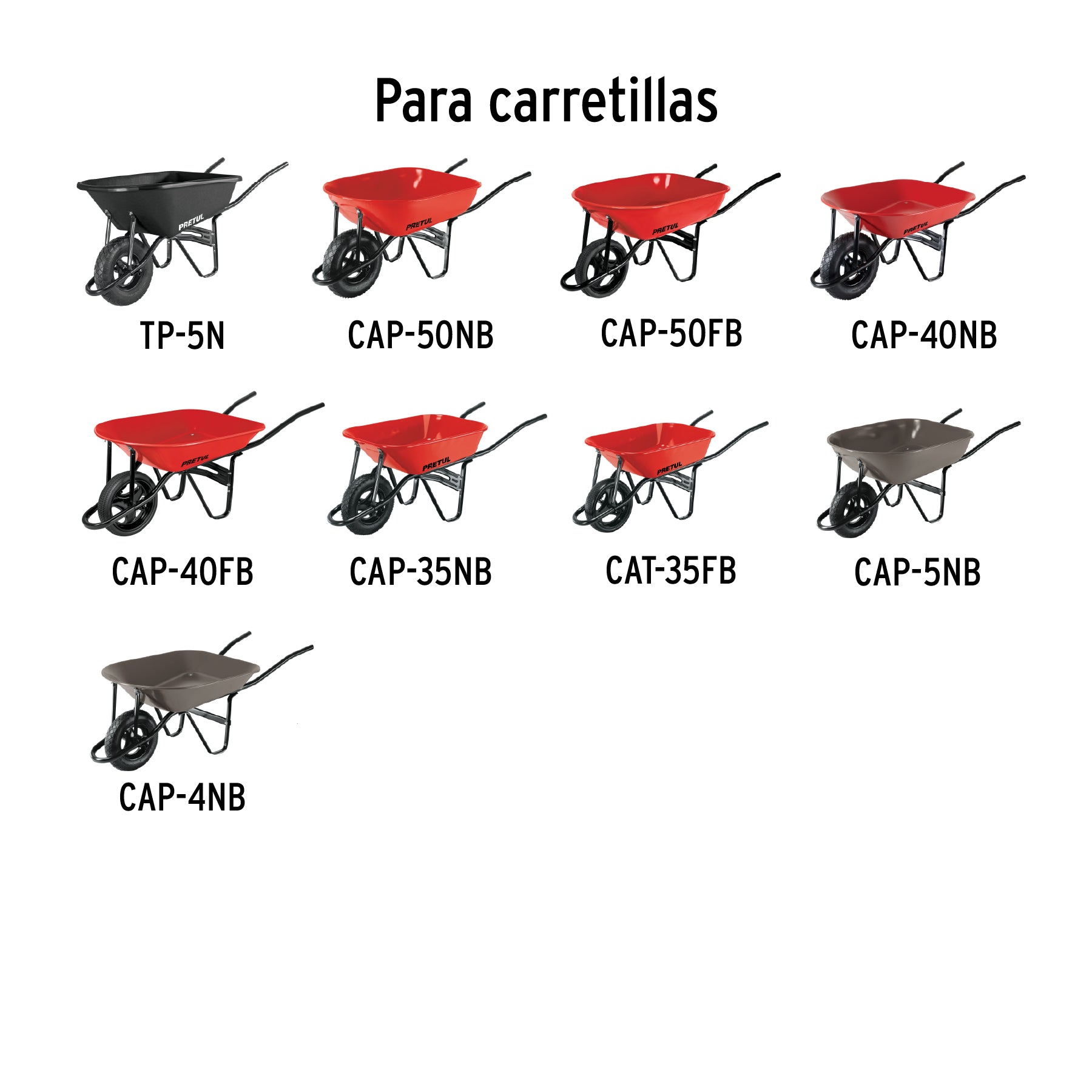 Nariz de bastidor calibre 18 p/ carretillas TRUPER y PRETUL
