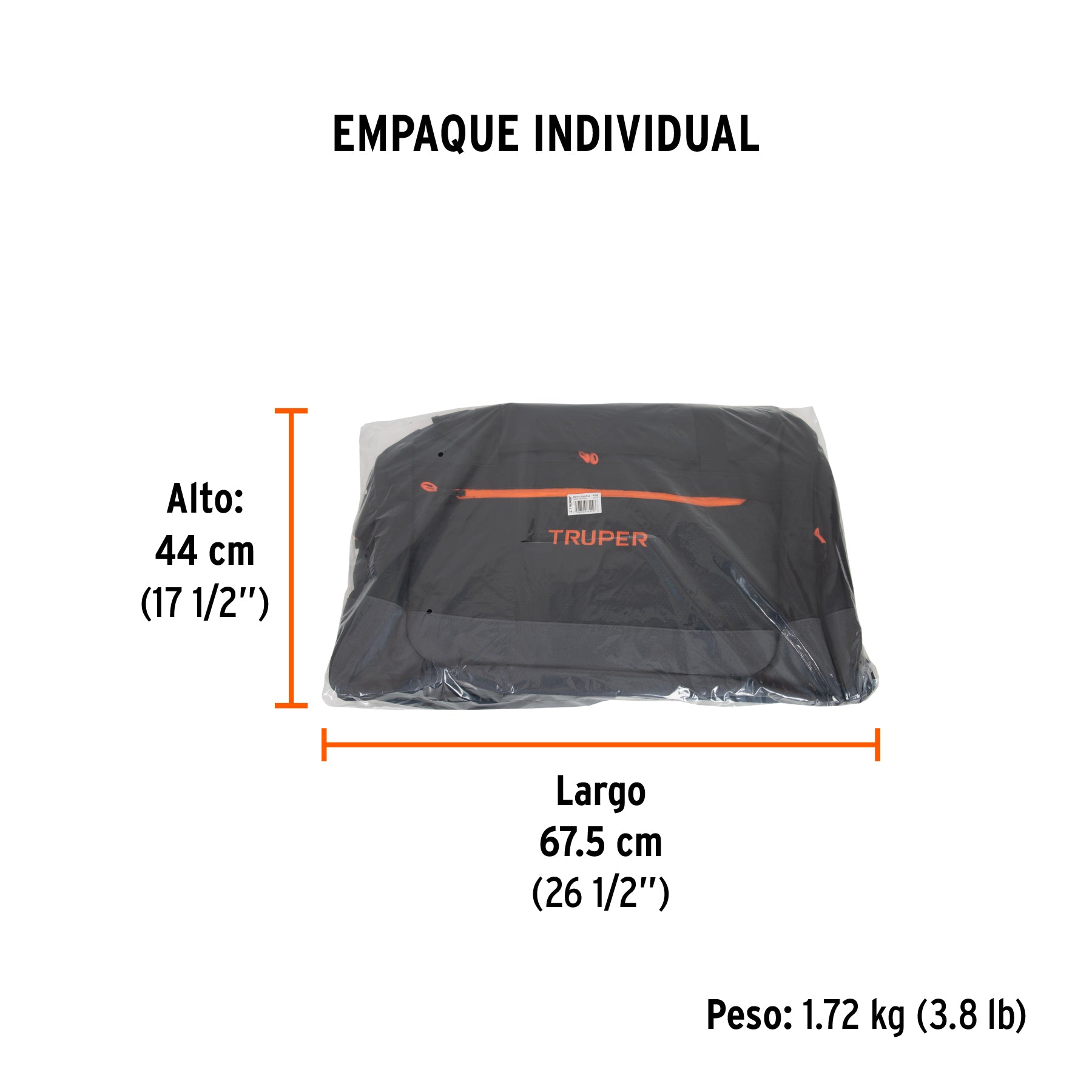 Maleta deportiva de 90 cm, TRUPER - Empaque