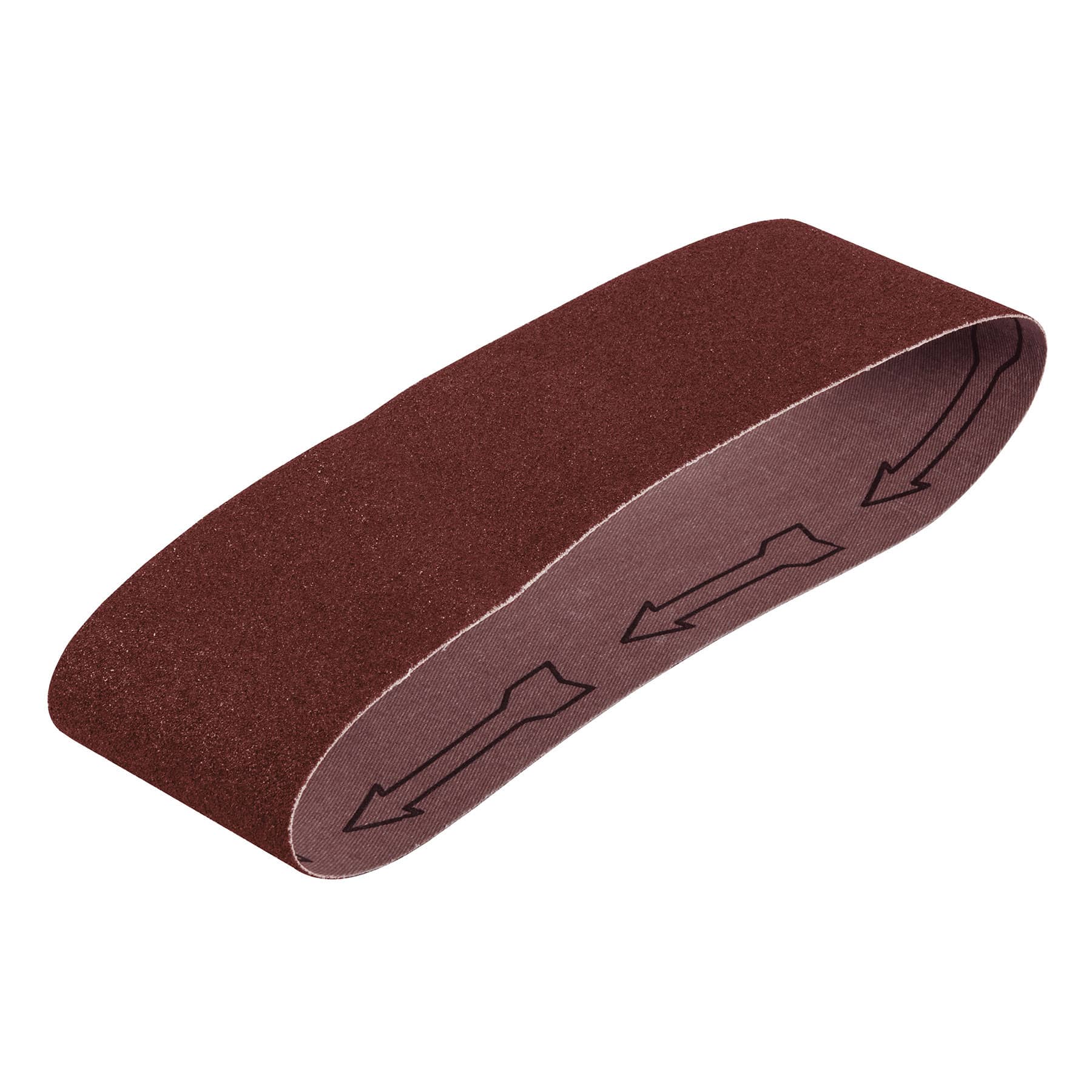 1 banda de lija 4 x 24" óxido de aluminio grano 80, 5 pzs