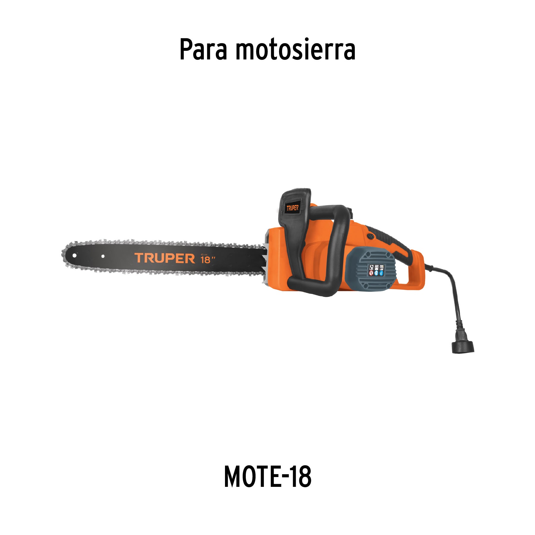 Barra de repuesto 18" p/motosierra eléctrica, TRUPER