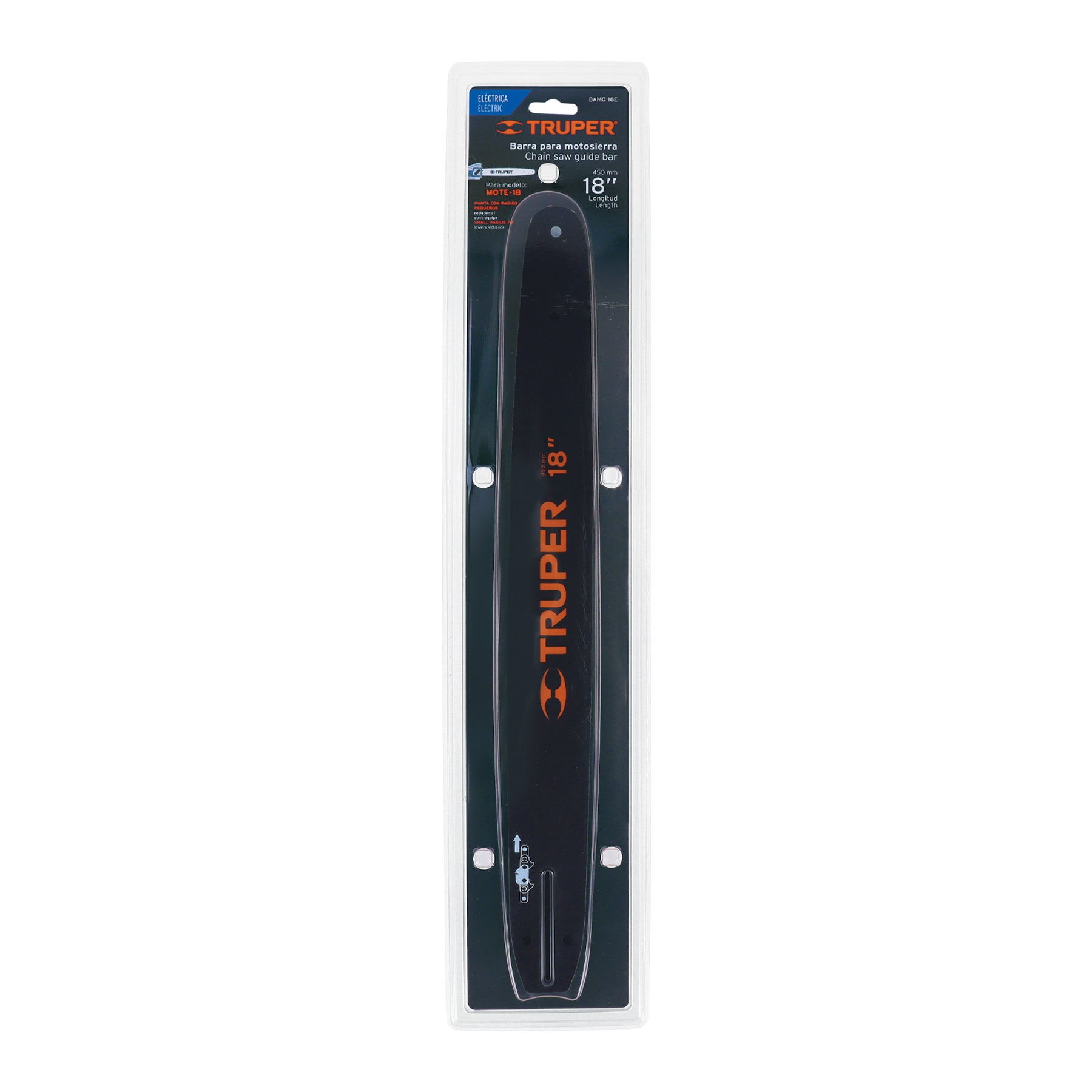 Barra de repuesto 18" p/motosierra eléctrica, TRUPER