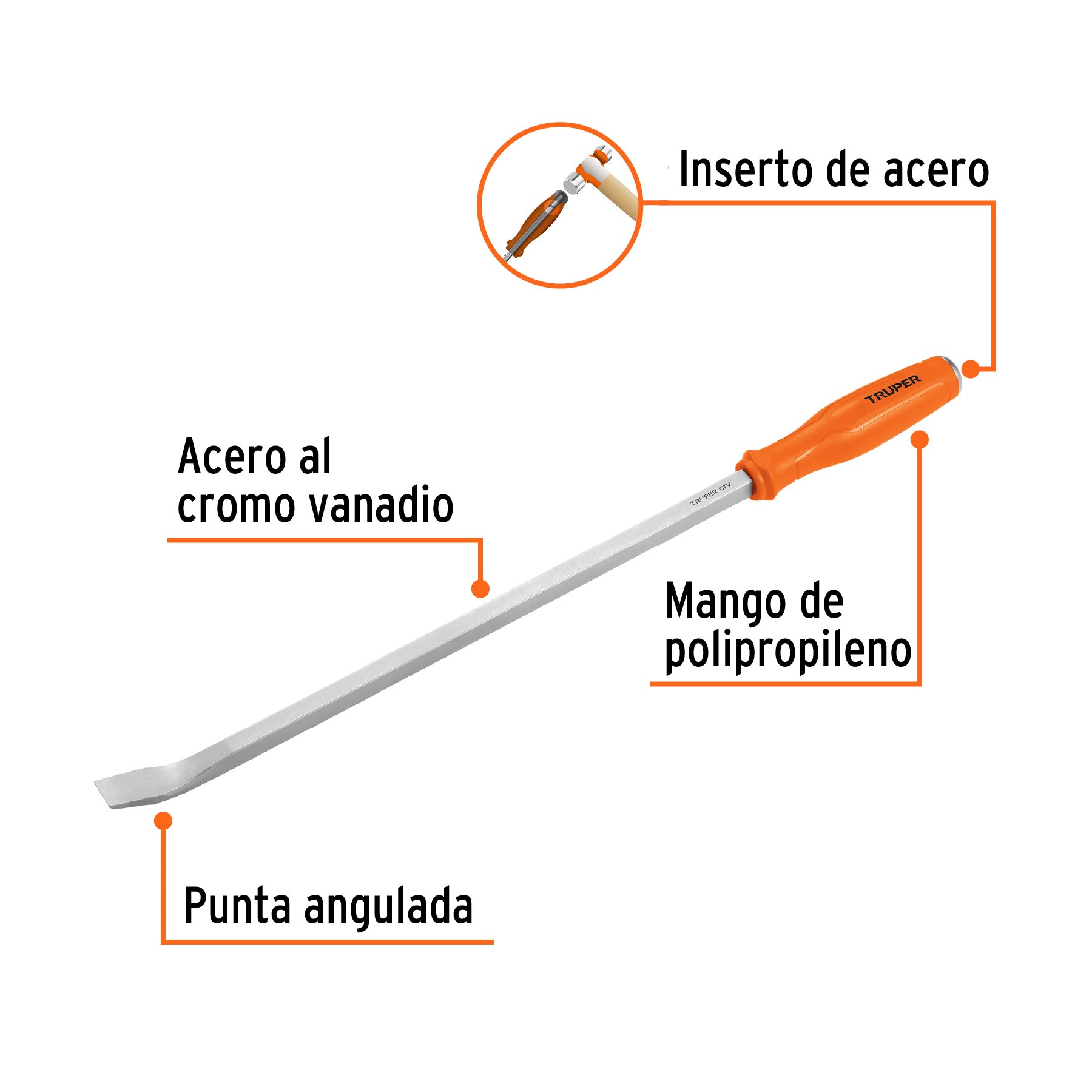 Barra de palanca de 24", TRUPER