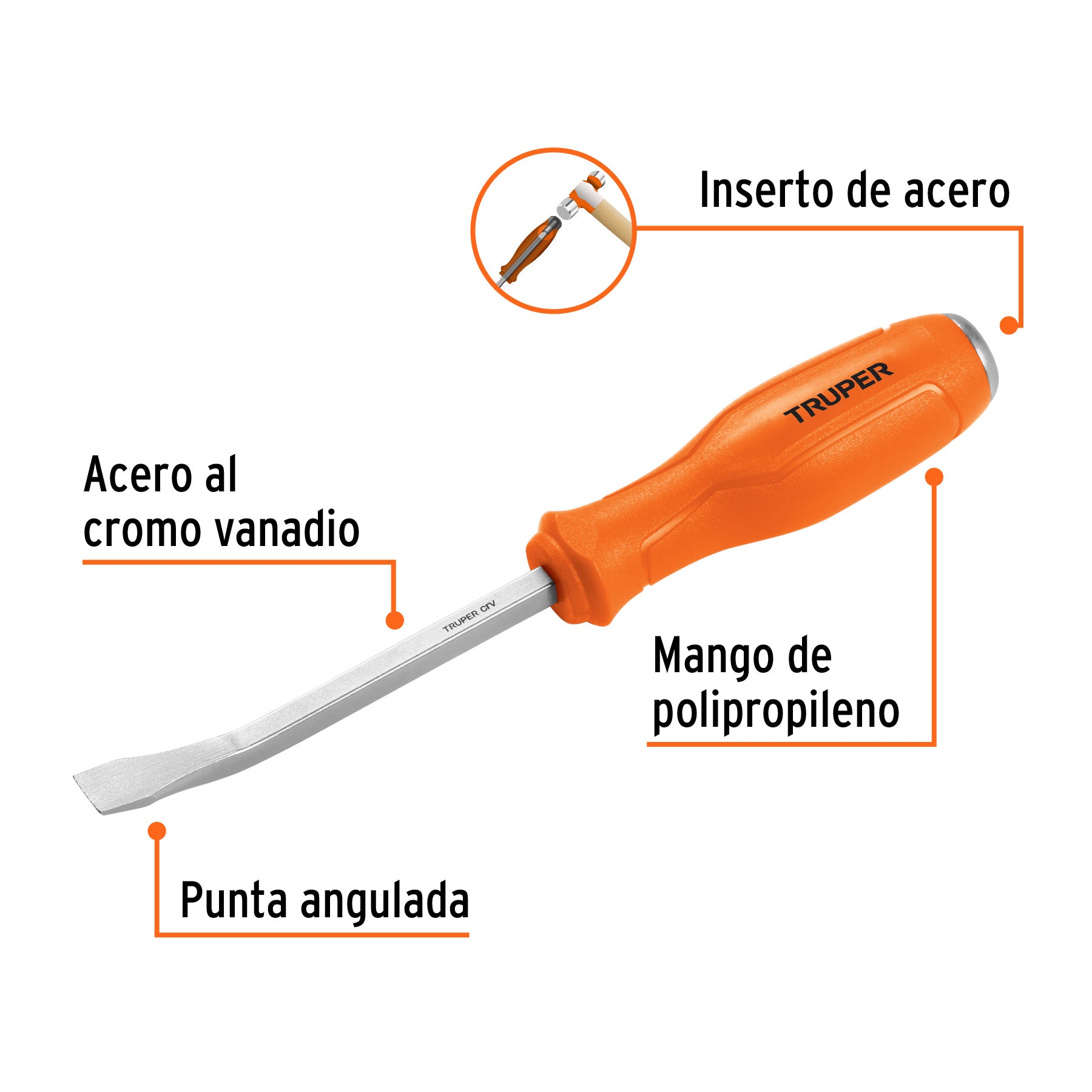 Barra de palanca de 8", TRUPER