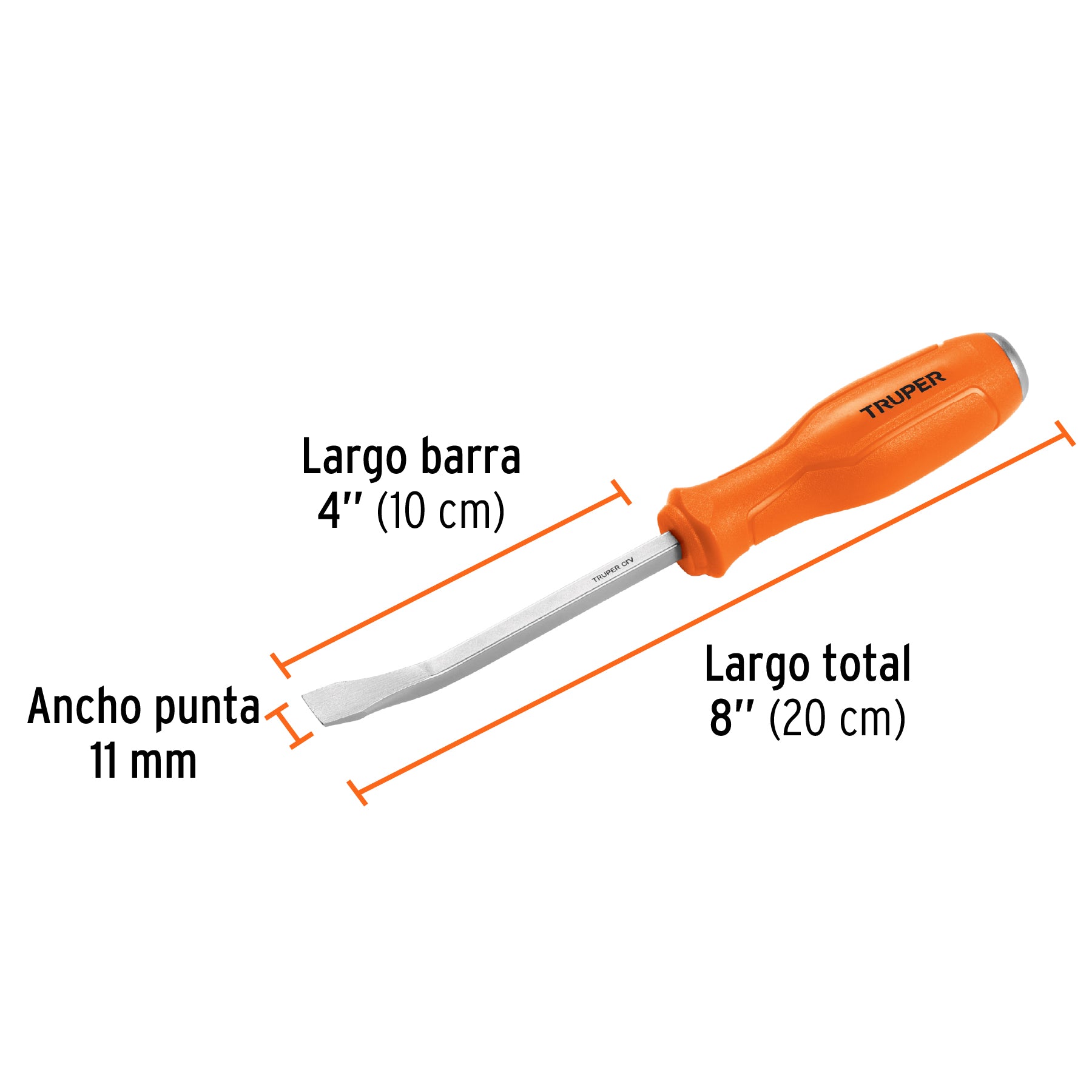 Barra de palanca de 8", TRUPER