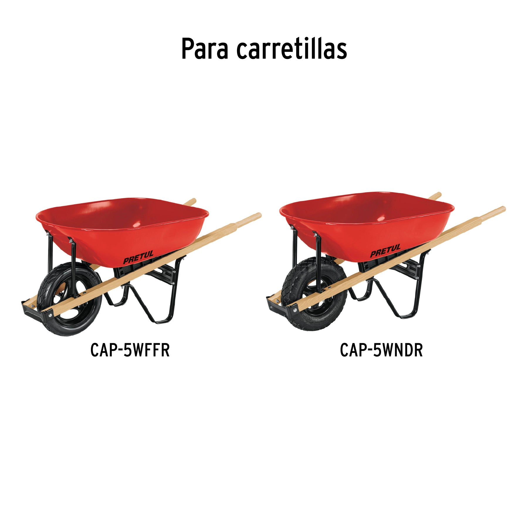 Bastidor de madera 39 x 39 mm para carretillas rojas PRETUL