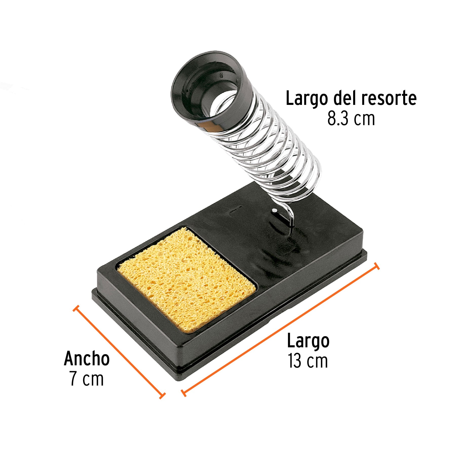 Base para cautín tipo lápiz con limpiador de esponja, TRUPER