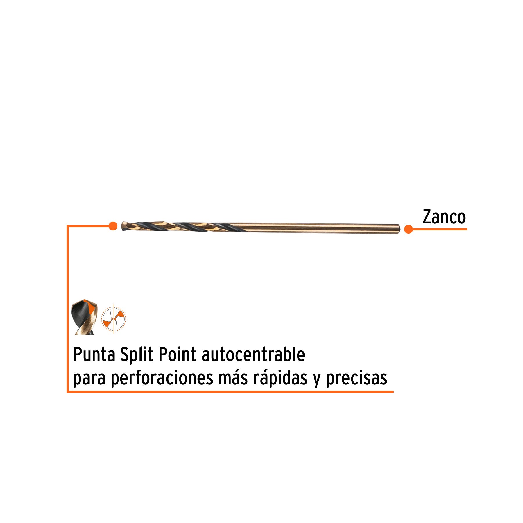 Broca HSS 1.5 mm Trugold para metal, TRUPER EXPERT
