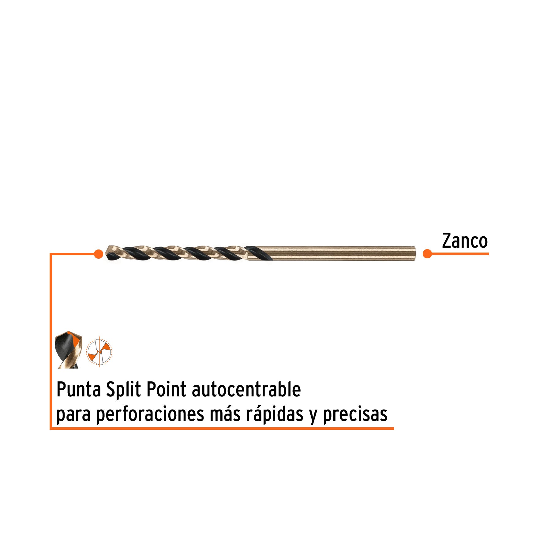 Broca HSS 3.0 mm Trugold para metal, TRUPER EXPERT
