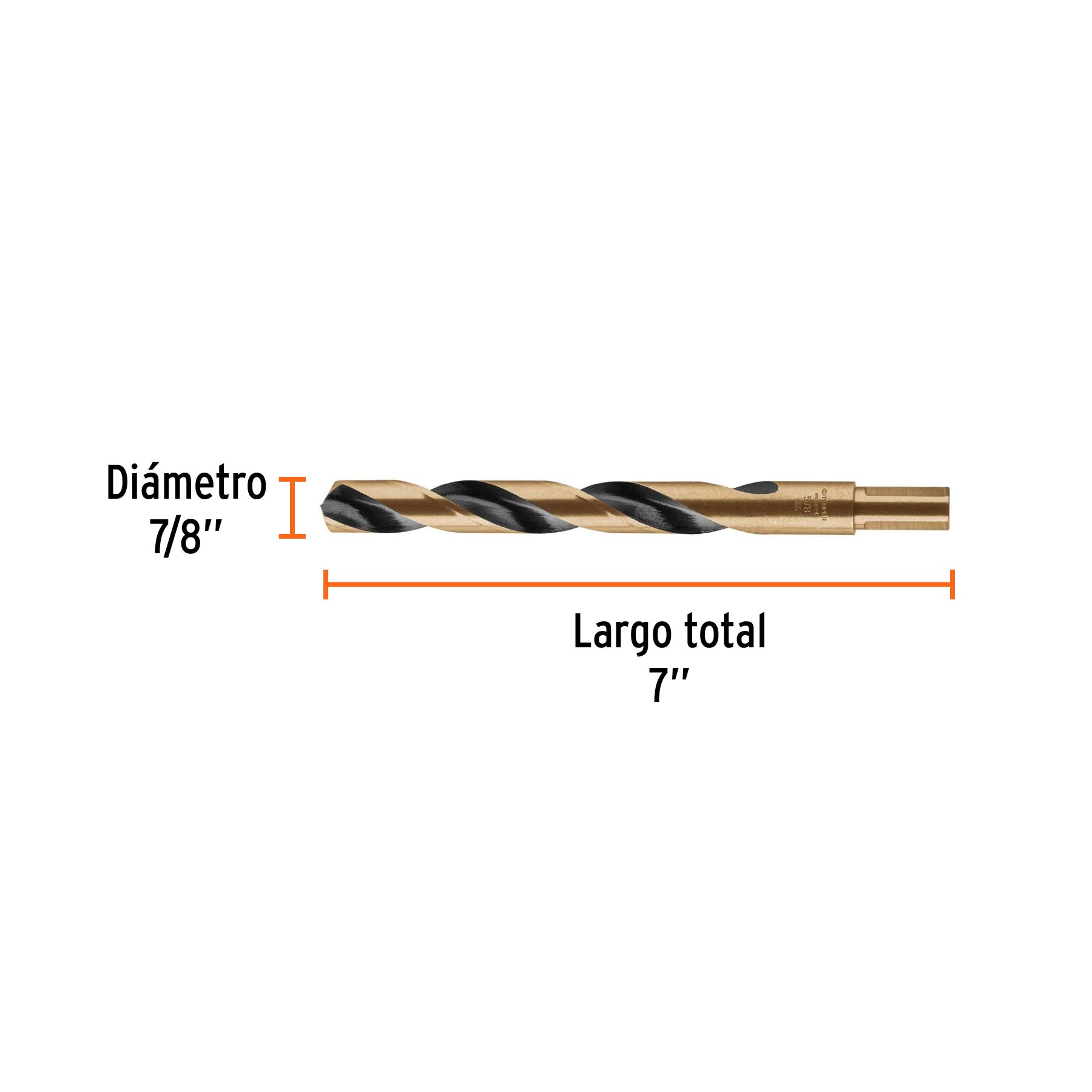 Broca HSS 5/8" Trugold para metal en blíster, EXPERT