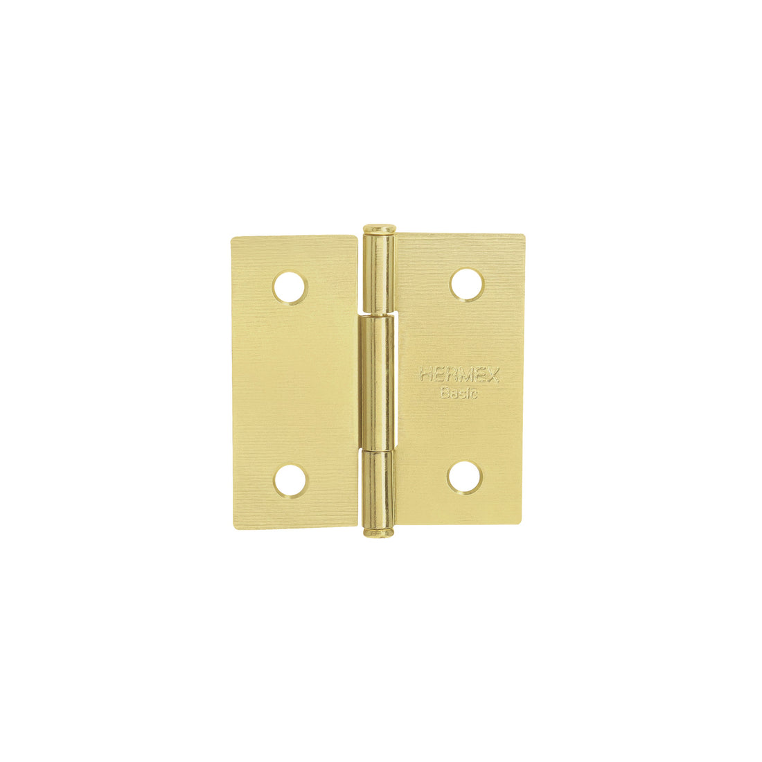 Bisagra cuadrada 2", latonado, cabeza plana, HERMEX BASIC