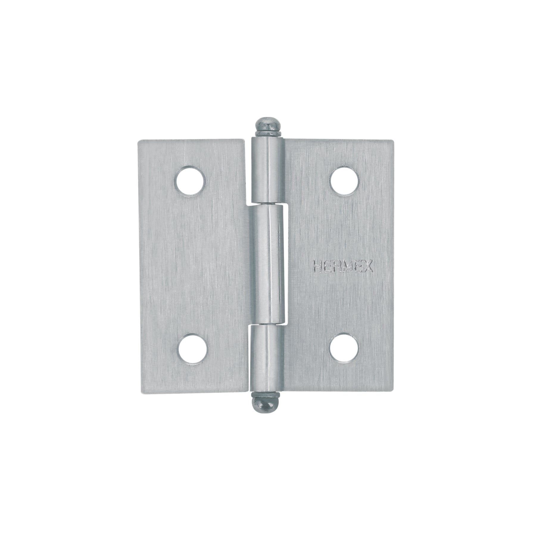 Bisagra cuadrada 2", satinado, cabeza redonda, HERMEX