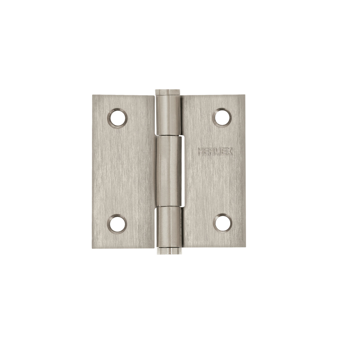 Bisagra cuadrada 2" acero inox, cabeza plana, HERMEX