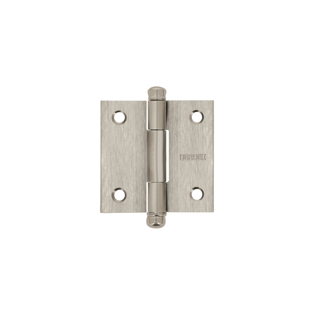 Bisagra cuadrada 2" acero inox, cabeza redonda, HERMEX