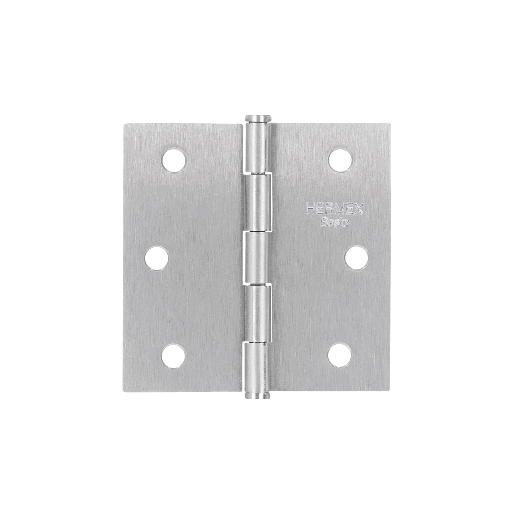 Bisagra cuadrada 2-1/2", satinado, cabeza plana, BASIC