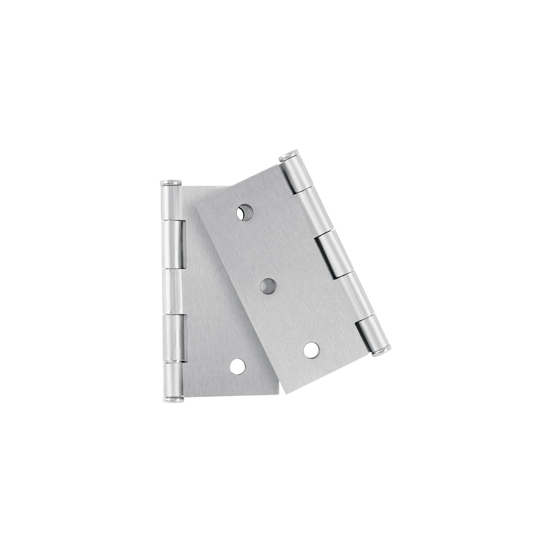 Bolsa c/2 bisagras cuadradas 3", plana, satinado, BASIC