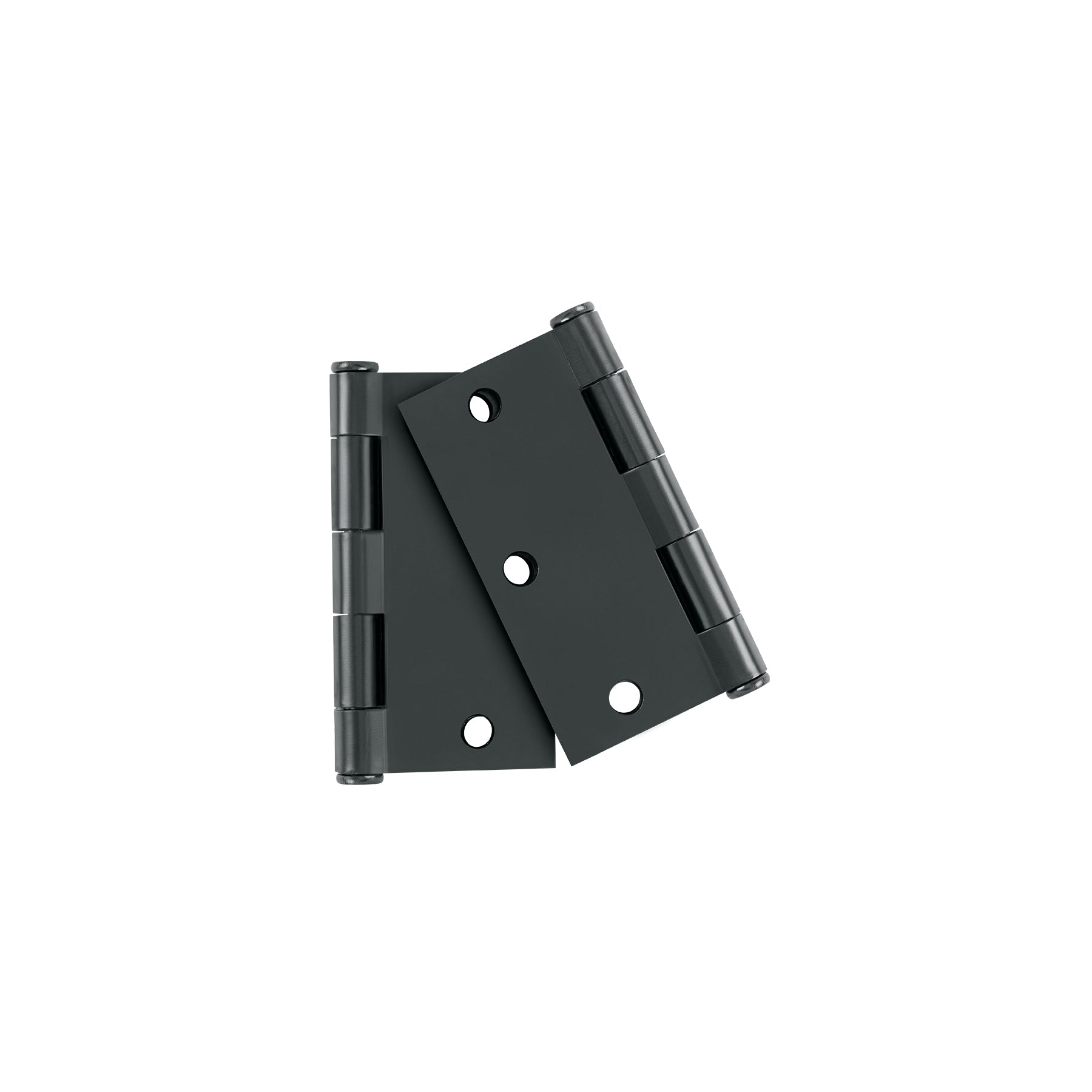 Bolsa 2 bisagras cuadradas 3-1/2" negro, cabeza plana